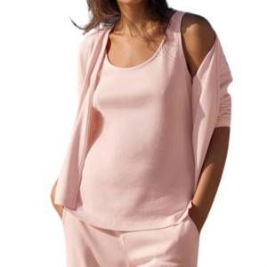 NEW GRP1 KNITS shaped tank in coral